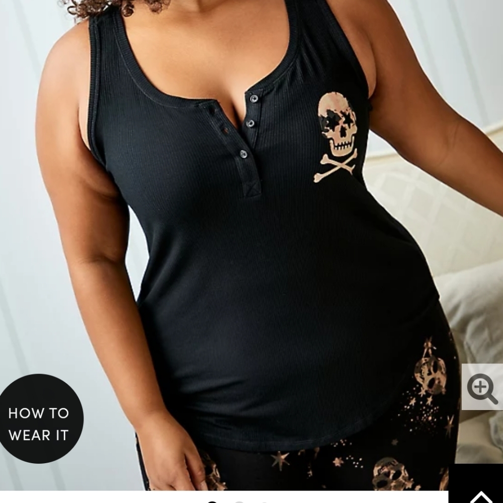 🆕☠️ MIXED SIZE SKULL TANK & SHORTS SLEEP SET☠️